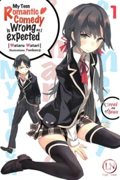 Manga - My Teen Romantic Comedy Is Wrong As Expected - Light Novel Vol.1