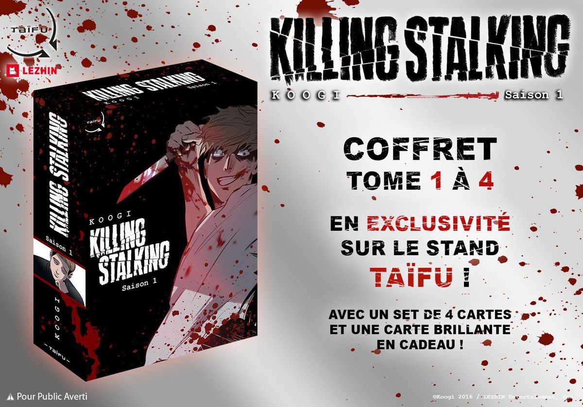 A coffret pour la season 1 of Killing Stalking, July 07, 2022