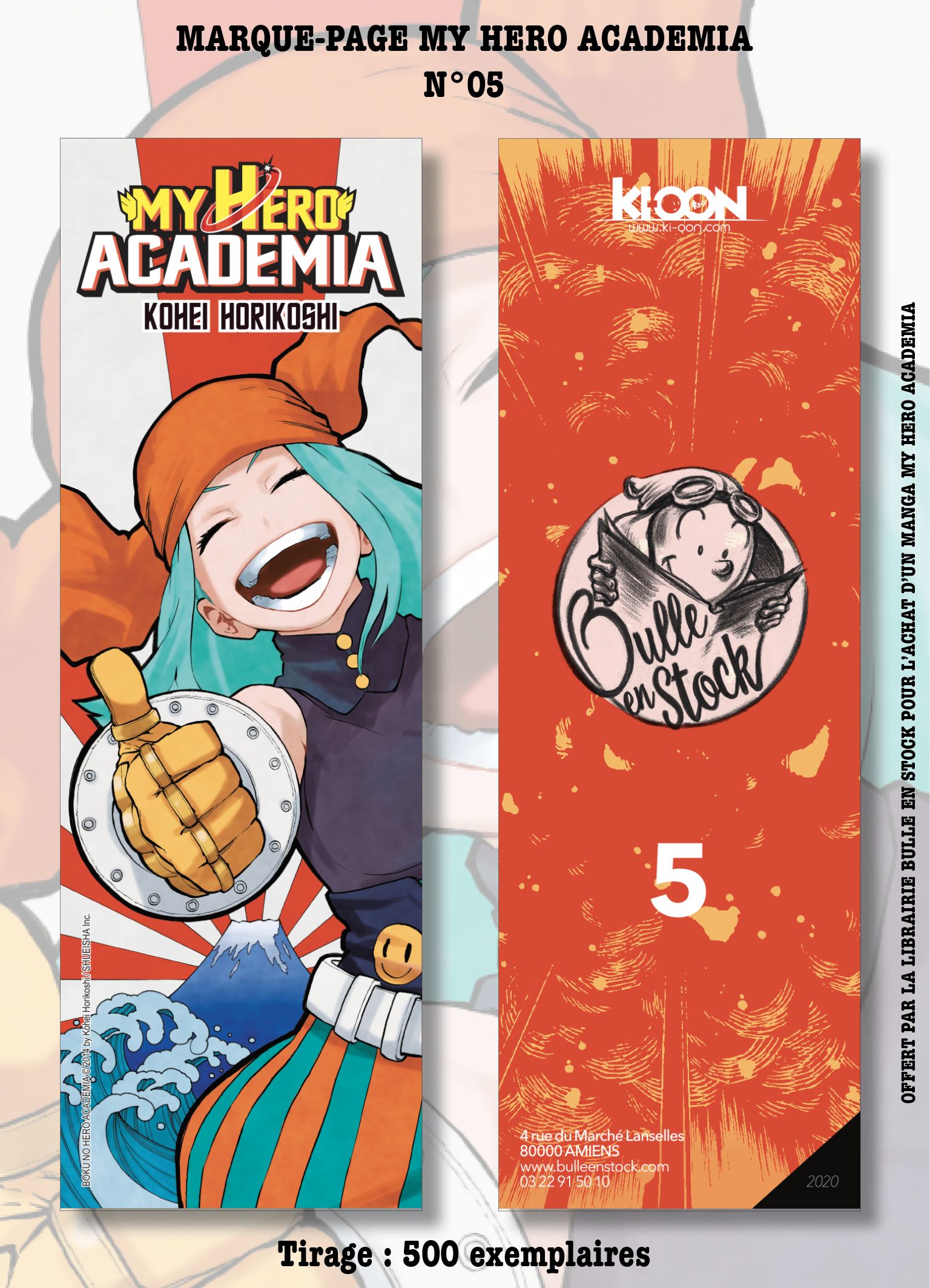 Marque-pages - Bulle en Stock - Série My Hero Academia Vol.4