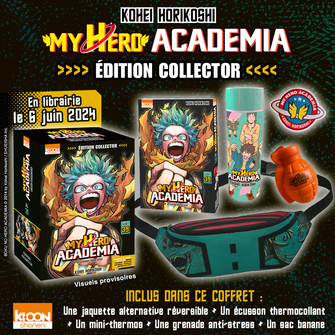 Nouvelle édition collector pour le manga My Hero Academia, 14 Février 2024 Manga news