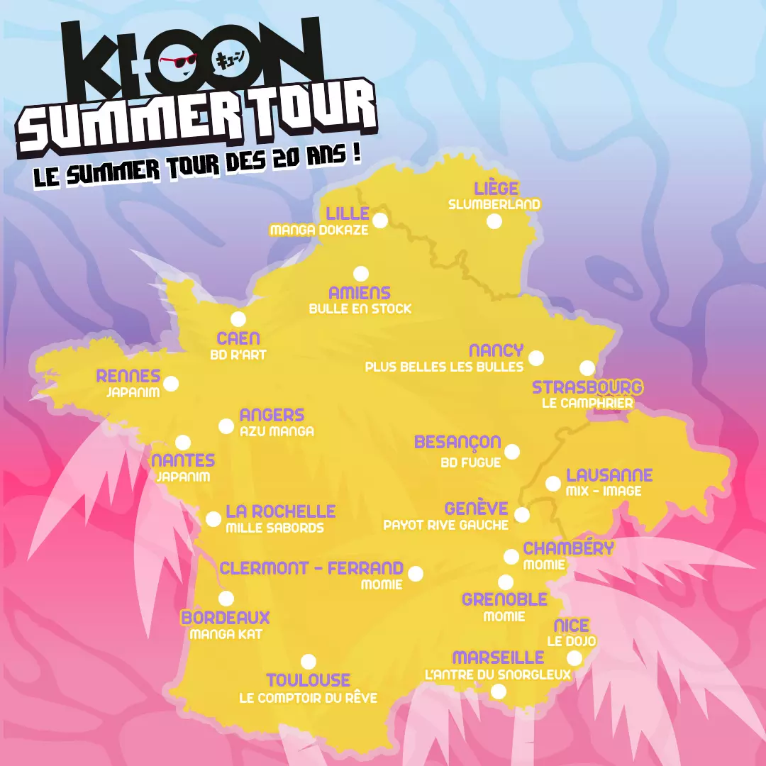 Ki-oon Summer Tour 2024 - Plan